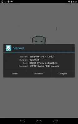 Unlimited Free VPN - betternet android App screenshot 1